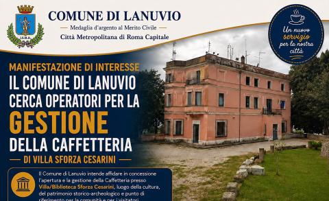 Manifestazione di Interesse Caffetteria