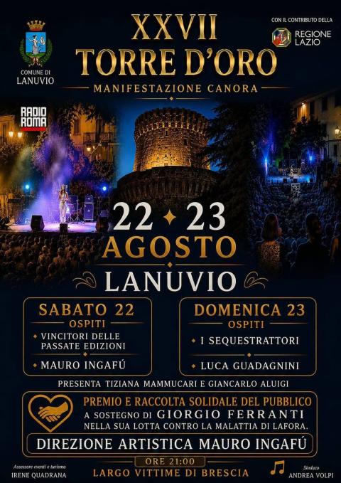 Programma  XXVII Torre d'Oro