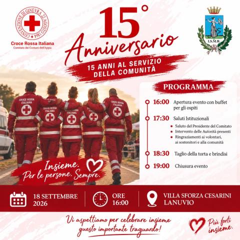 15° Anniversario Croce Rossa