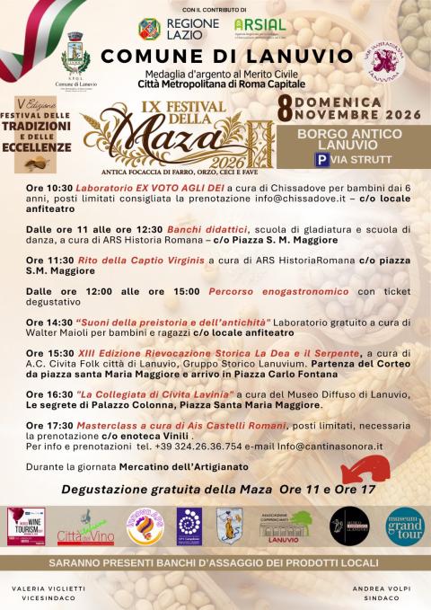 Locandina Festival della Maza 2026