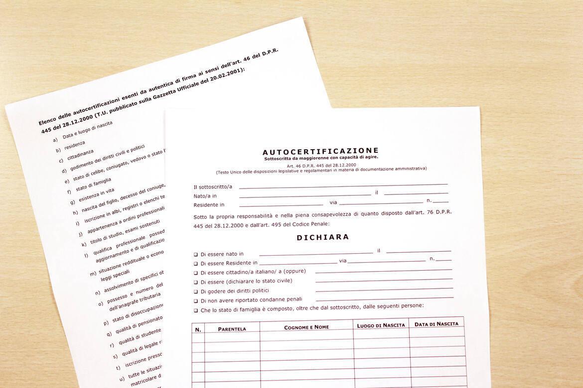 Autocertificazione