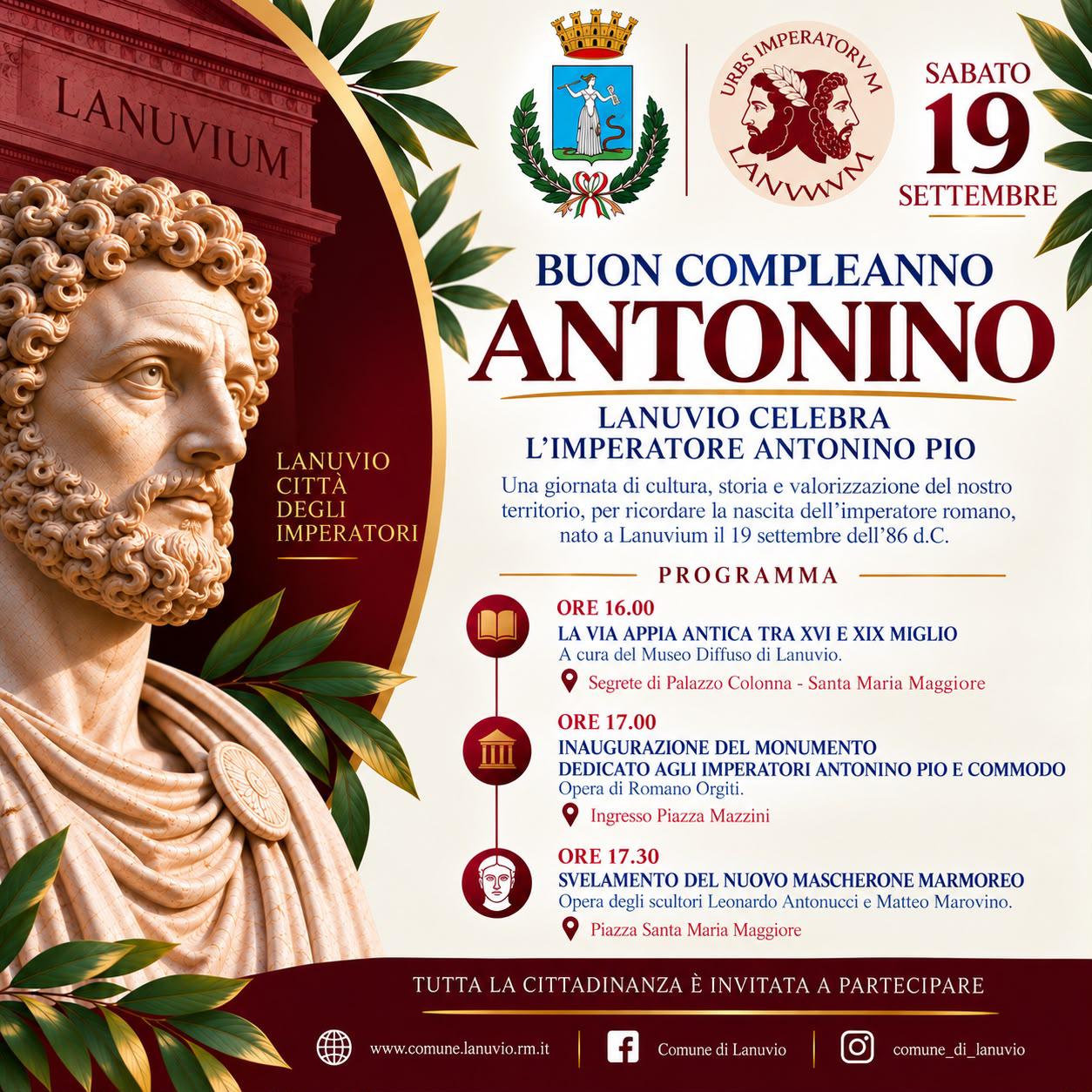 Buon Compleanno Antonino Pio